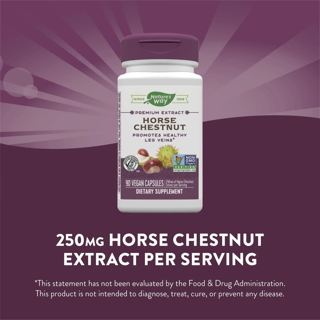 Nature's Way Standardized Horse Chestnut, Premium Extract for Healthy Veins and Blood Nature's Way Au supplements