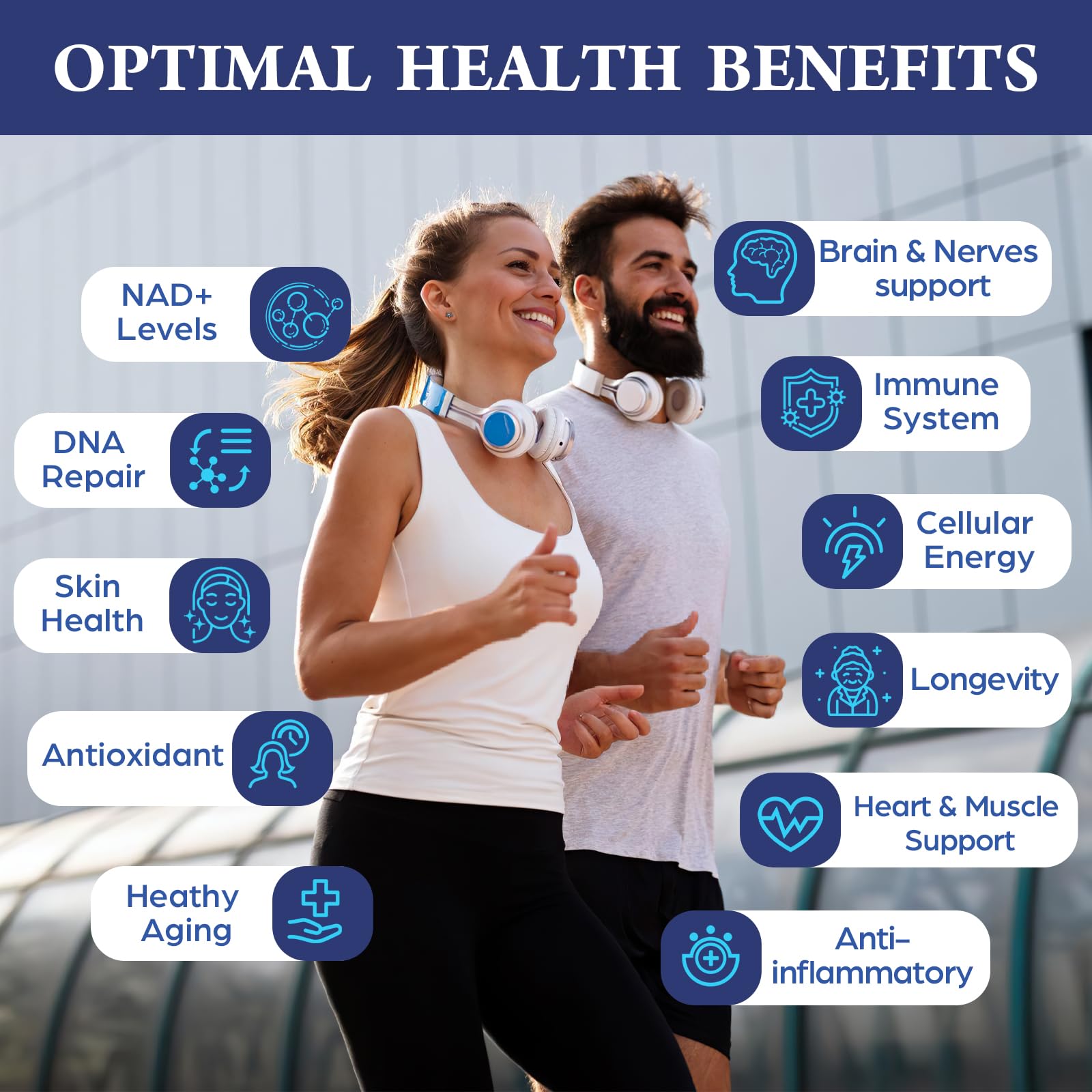 Nokuba NAD Supplement - NMNH Alternative with Trigonelline HCL 500mg & Resveratrol - NAD+ Precursors Plant Extraction - Support Cellular Energy & Healthy Aging & Brain for Women & Men - 90 Capsules Nokuba Au supplements