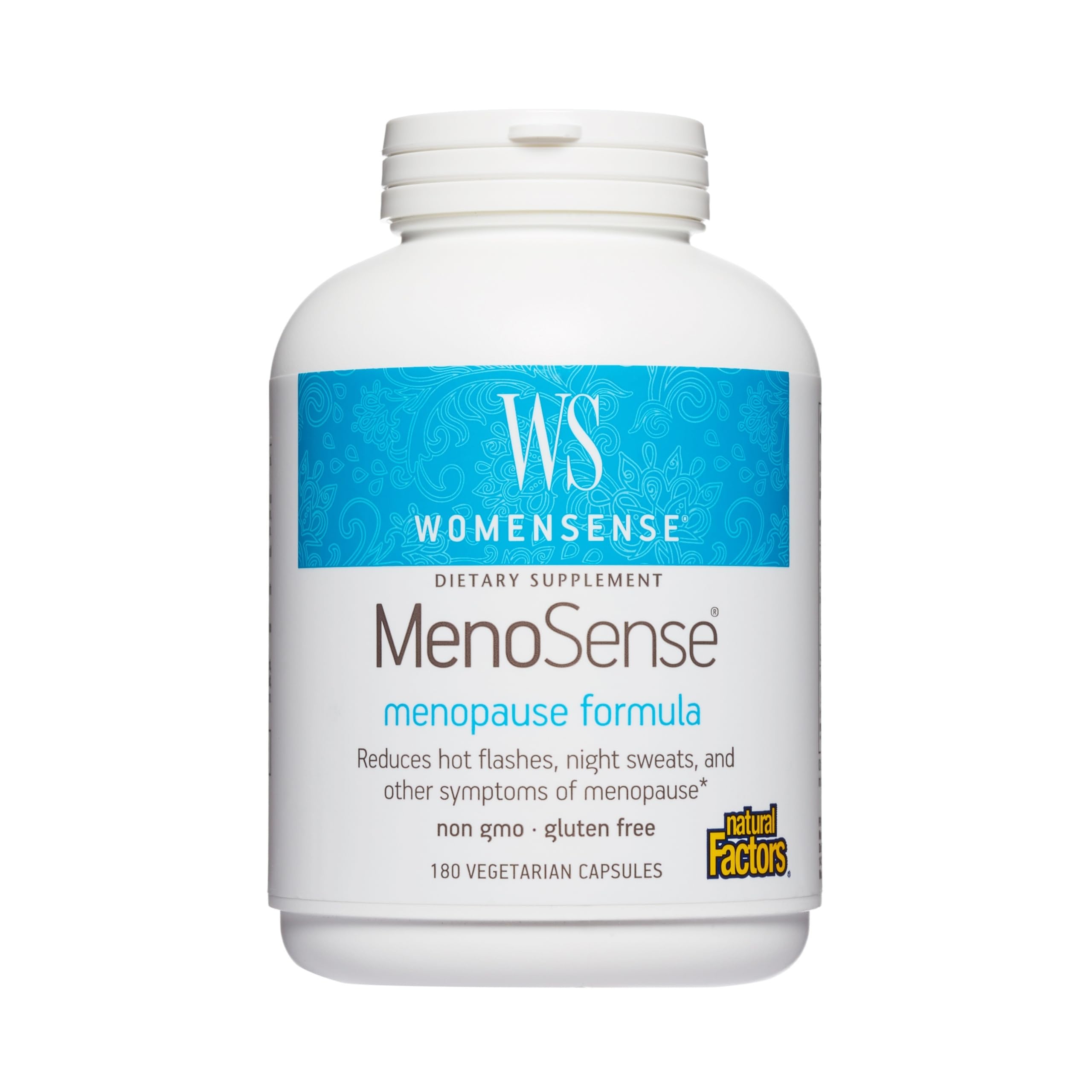 Natural Factors WomenSense MenoSense - Dietary Supplement with Black Cohosh, Chasteberry & Dong Quai - Menopause & Perimenopause Support Supplement - 180 Vegetarian Capsules (90 Servings) Natural Factors Au supplements