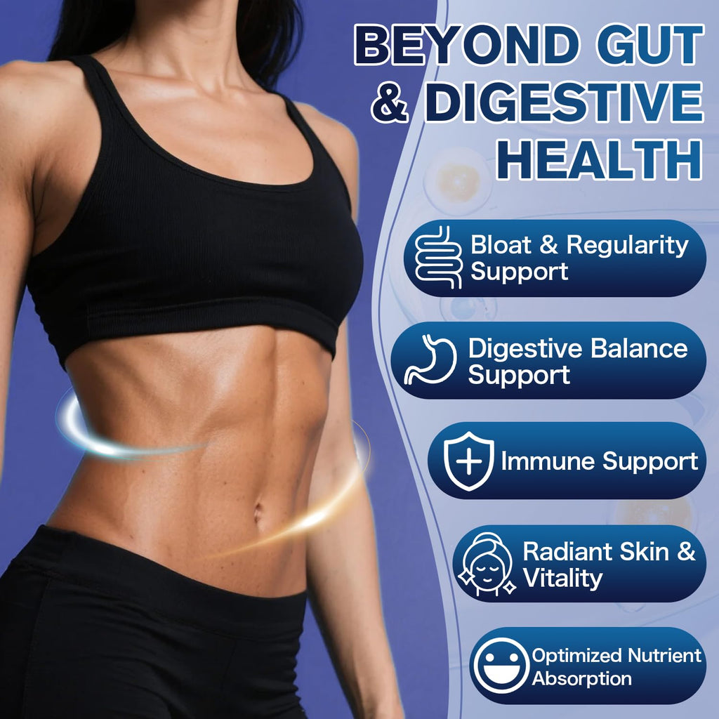 Ultra Probiotics for Women Men 200 Billion CFU - 36 Strains 14 Digestive Enzymes, 4 Anti-Bloat Herbs, 3 Prebiotic Fibers & 4 Postbiotics, Gut, Digestive, Regularity