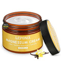 Magnesium Cream for Sleep & Muscle Recovery - Soothing Topical Magnesium Lotion for Leg Cramps, Joint Comfort, Pain Relief - Relaxing Magnesium Body Butter for Men Women Kids (120ml, Vanilla) LEPONIX Au supplements