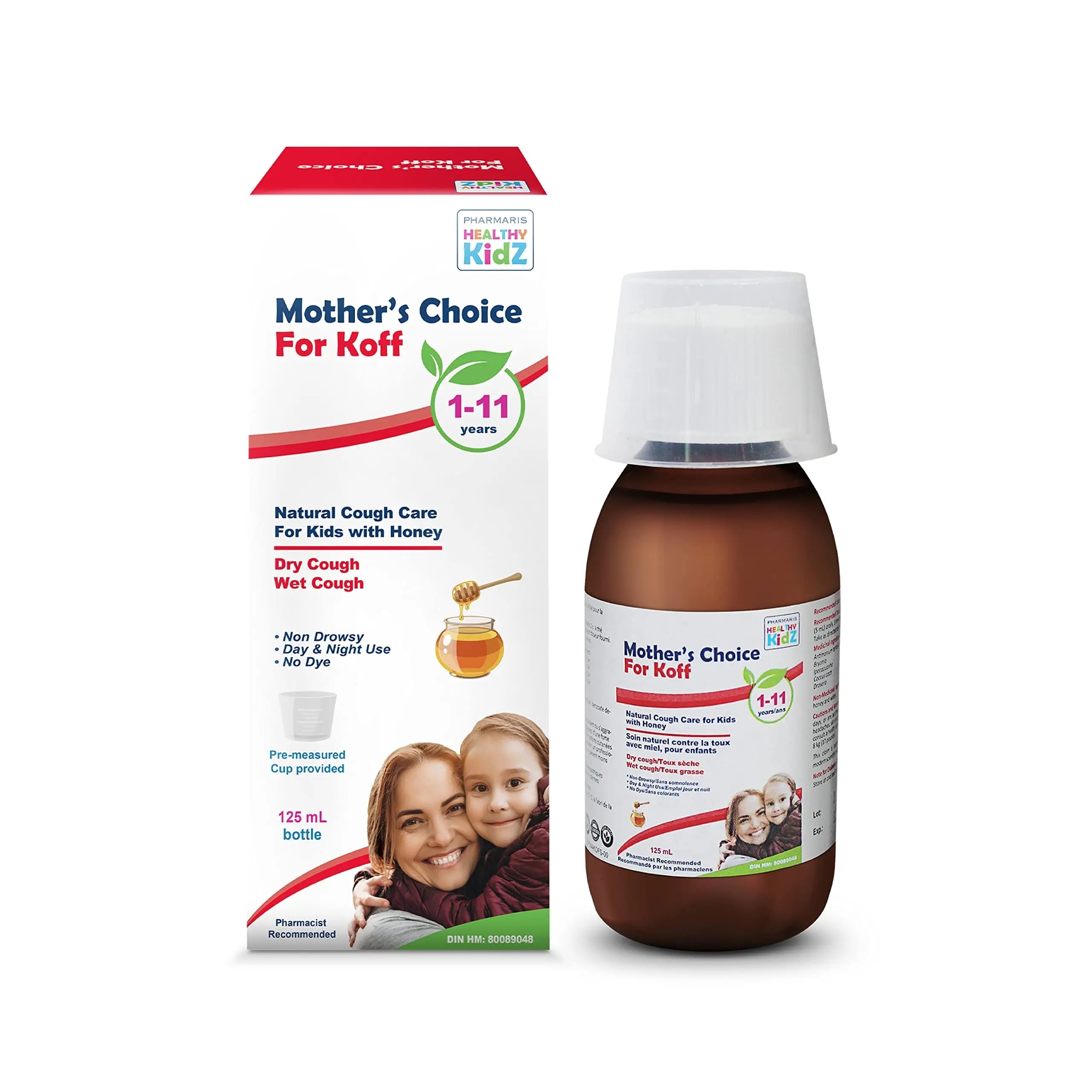 Mother’s Choice for Koff, for Dry and Wet Cough, Natural Cough Care for Kids with Honey, 125 ml PHARMARIS HEALTHY KIDZ MOTHER'S CHOICE Au supplements