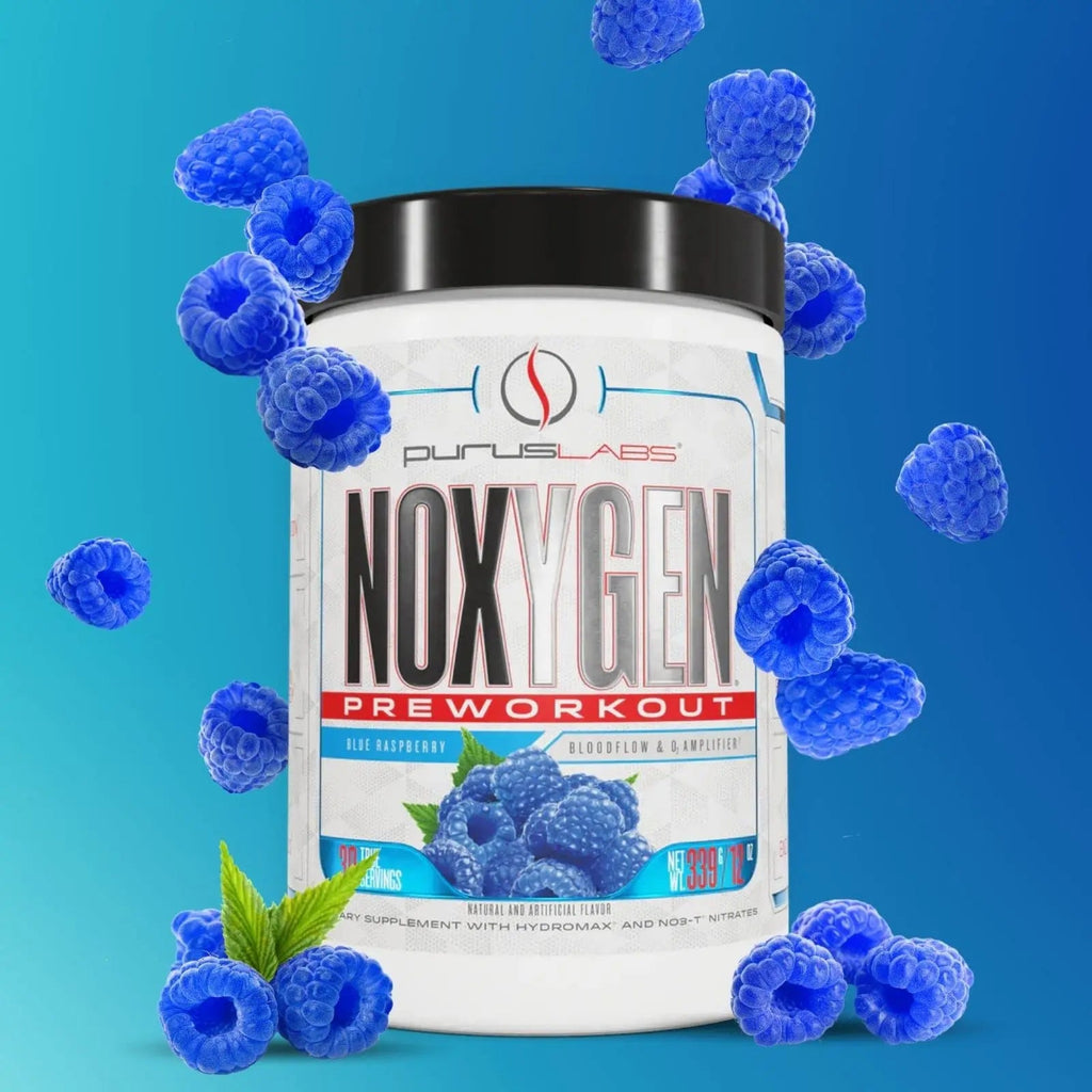 Purus Labs NOXYGEN PREWORKOUT Powder, 30 Servings (Blue Raspberry) Purus Labs Au supplements