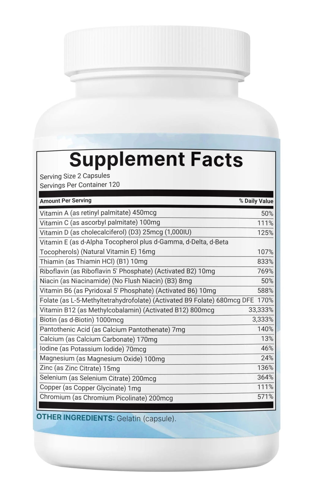 Micro Ingredients Pure Methylated Multivitamin, 240 Capsules | 19-in-1 Formula with Vitamins C, D, B12, Folate, Magnesium, Zinc & More | Micro Ingredients Au supplements
