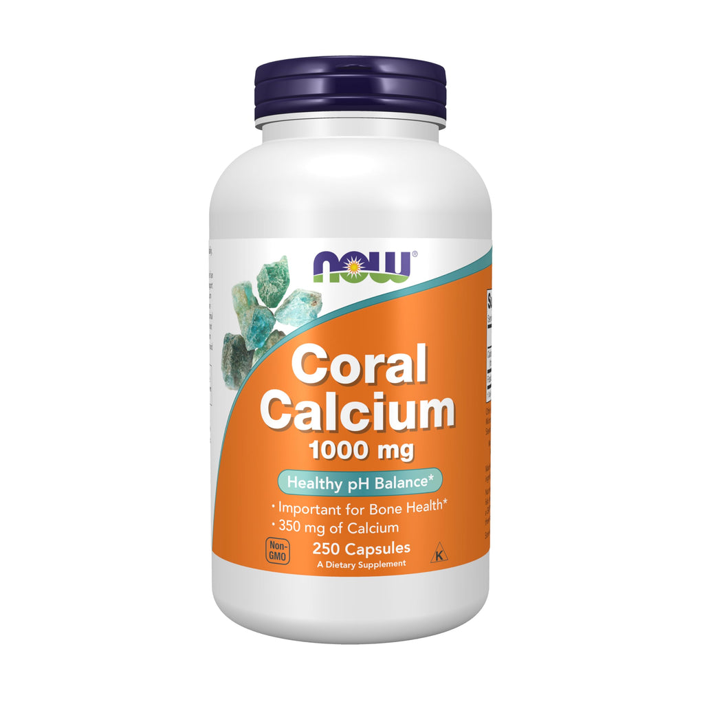 NOW Foods Supplements, Coral Calcium 1,000 mg, Bone Health*, Healthy pH Balance*, 250 Veg Capsules NOW Foods Au supplements