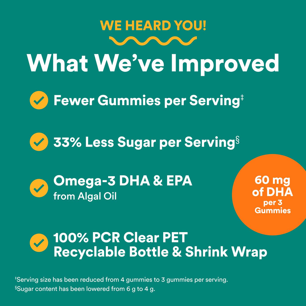 SmartyPants Prenatal Multivitamin Gummies with Omega 3 DHA/EPA, Methylfolate, Biotin, Vitamins D3, C, B12, B6, A, K, and Zinc, Gluten Free, Clean Label