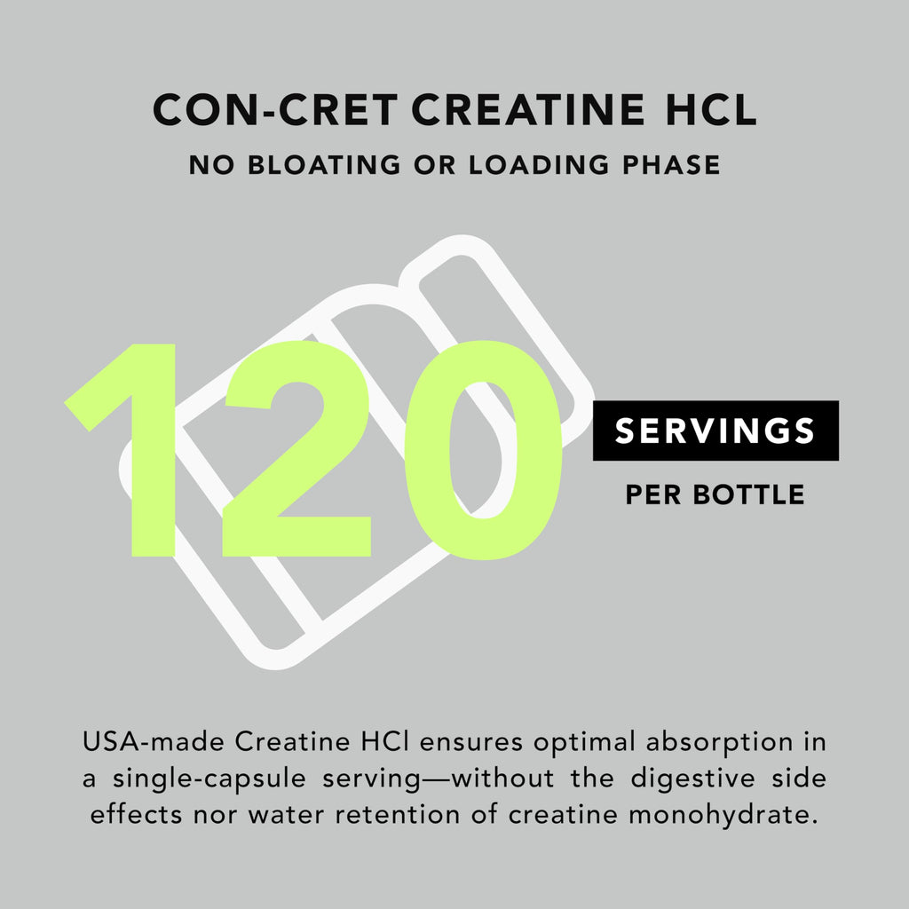 AMANDEAN Creatine HCl Pills. American Made CON-CRET. 120 Capsules. 7X Concentrated vs Monohydrate Powder. No Bloat. Muscle, Energy, Cognitive, Recovery Support for Men & Women. Gluten Free, Non-GMO. AMANDEAN Au supplements