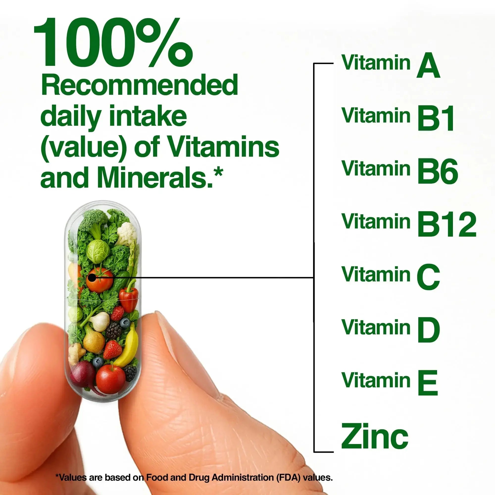 FeelGood Superfoods Vita Fruits and Veggies Capsules - 25 Superfood Ingredients, Fruit and Vegetable Multivitamin, 60 Count FeelGood Superfoods Au supplements