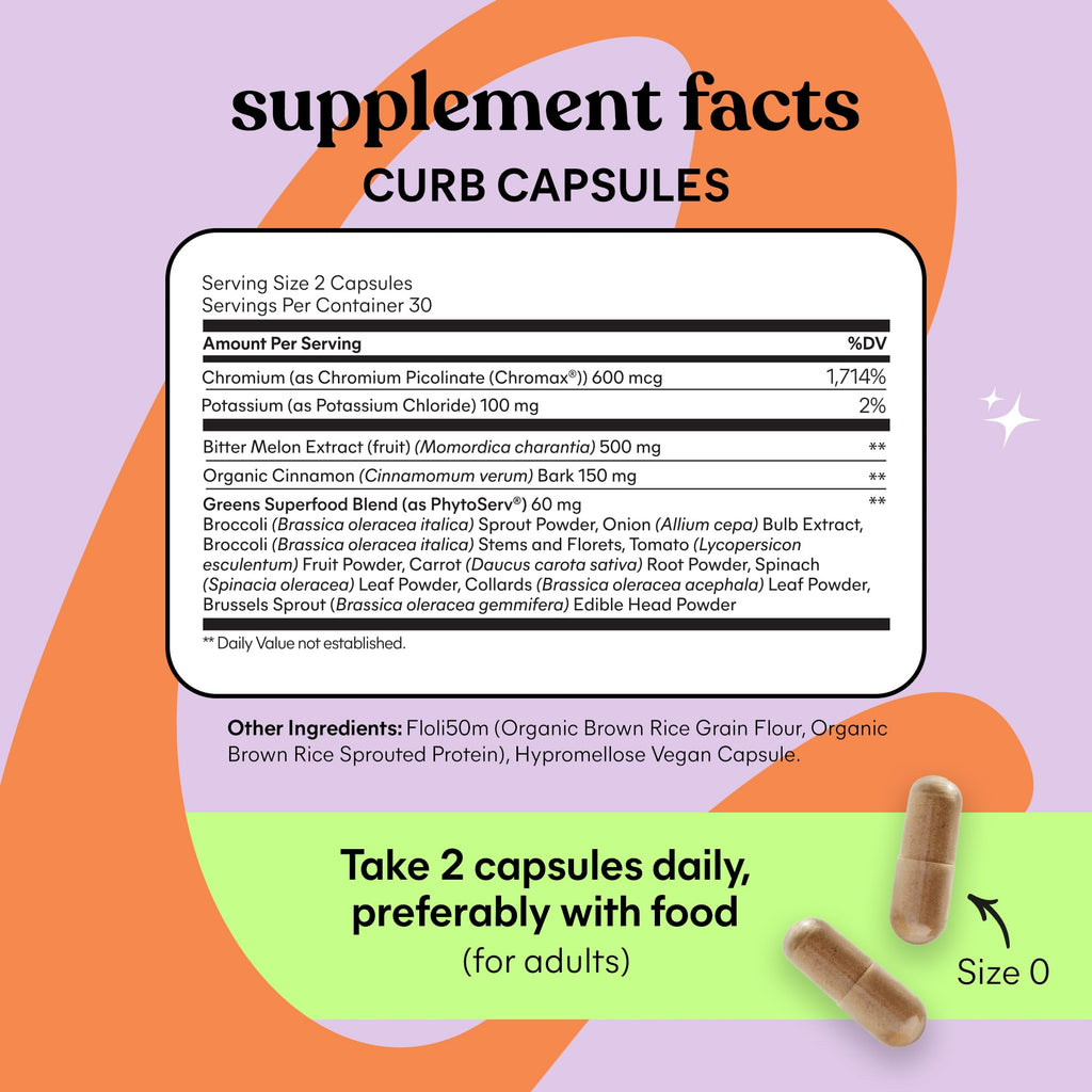 Lemme Curb Cravings, Improve Carb Metabolism, Support Weight Management w/Clinically Studied Chromium Picolinate, Bitter Melon, Ceylon Cinnamon