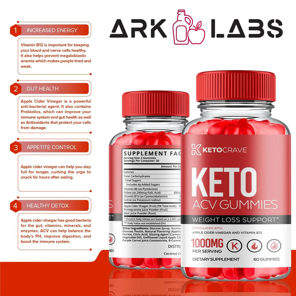 Keto Crave ACV Gummies, KetoCrave Keto ACV Gummies Advanced Weight Loss 1000MG Ark Labs Au supplements