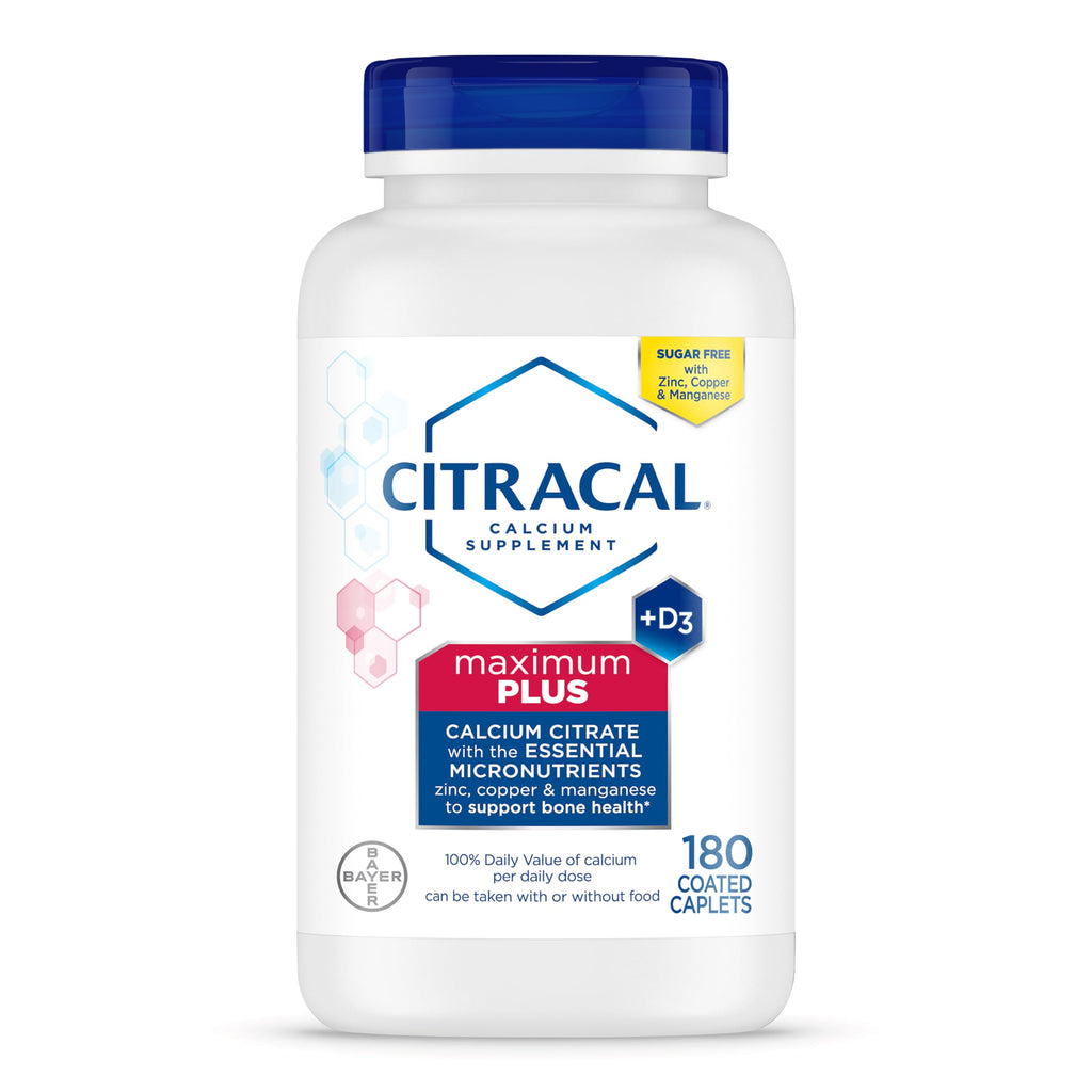 Citracal Maximum Plus Calcium Supplement - Calcium Citrate with Vitamin D3, Zinc, & Essential Minerals for Bone Health Support, Ages 12+