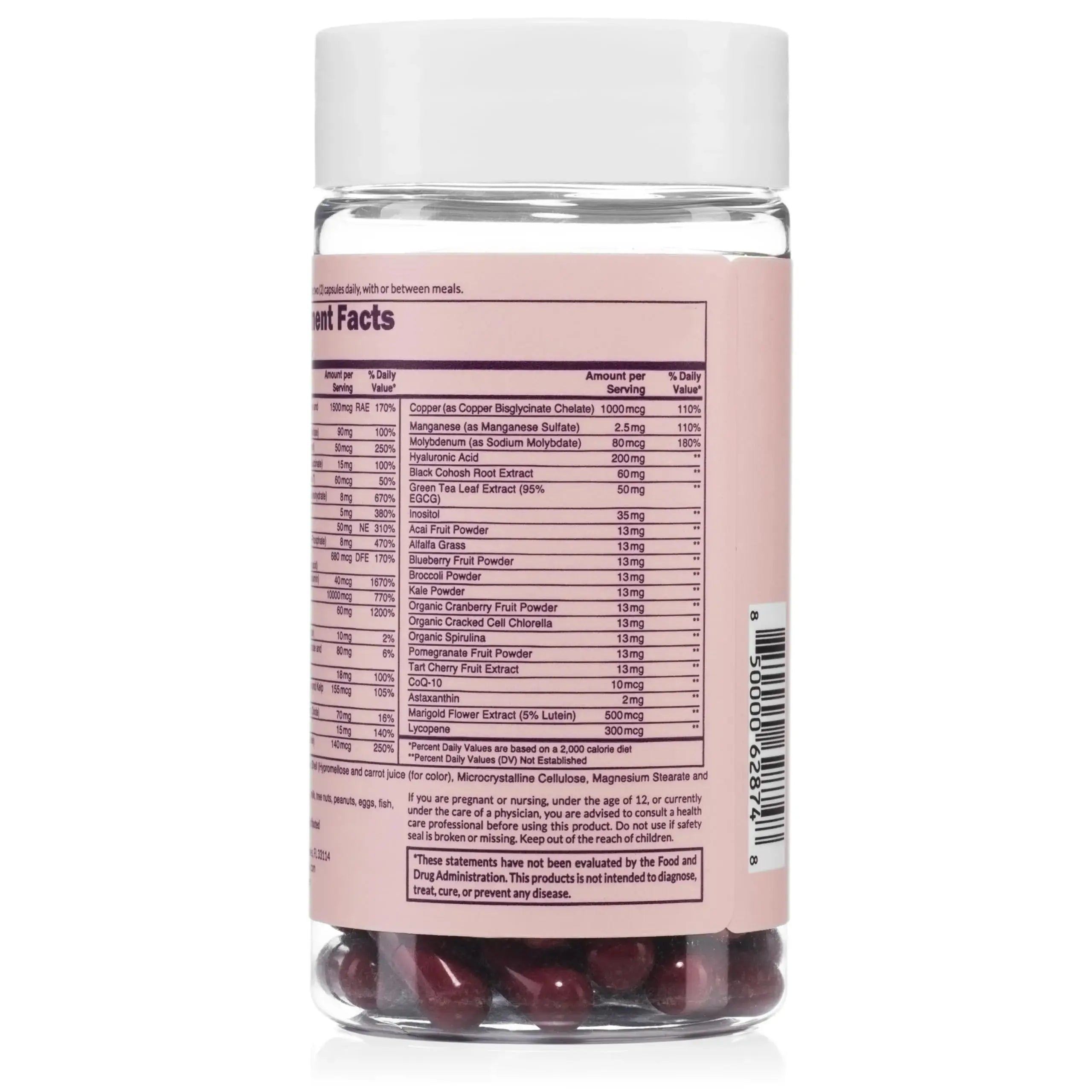 NAKED Nutrition Women's Multi - Daily Multivitamin - Vitamins A, C, E, Selenium, Zinc, Fruit and Super Green Extracts, to Boost Immune Support NAKED Au supplements