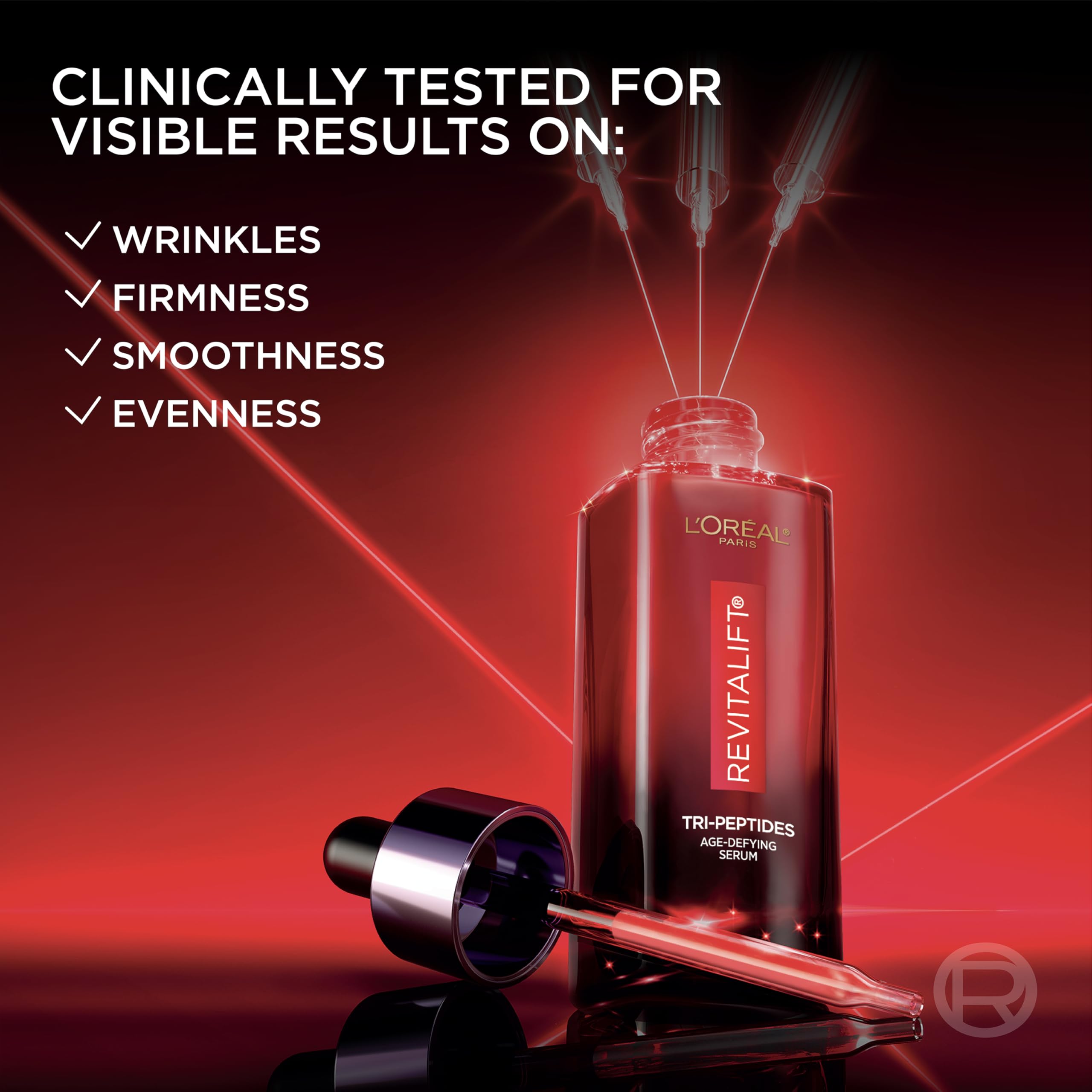 L'Oreal Paris Revitalift Triple Power Age-Defying Face Serum, Anti Aging Serum with 3 in 1 Benefits, Reduces Wrinkles