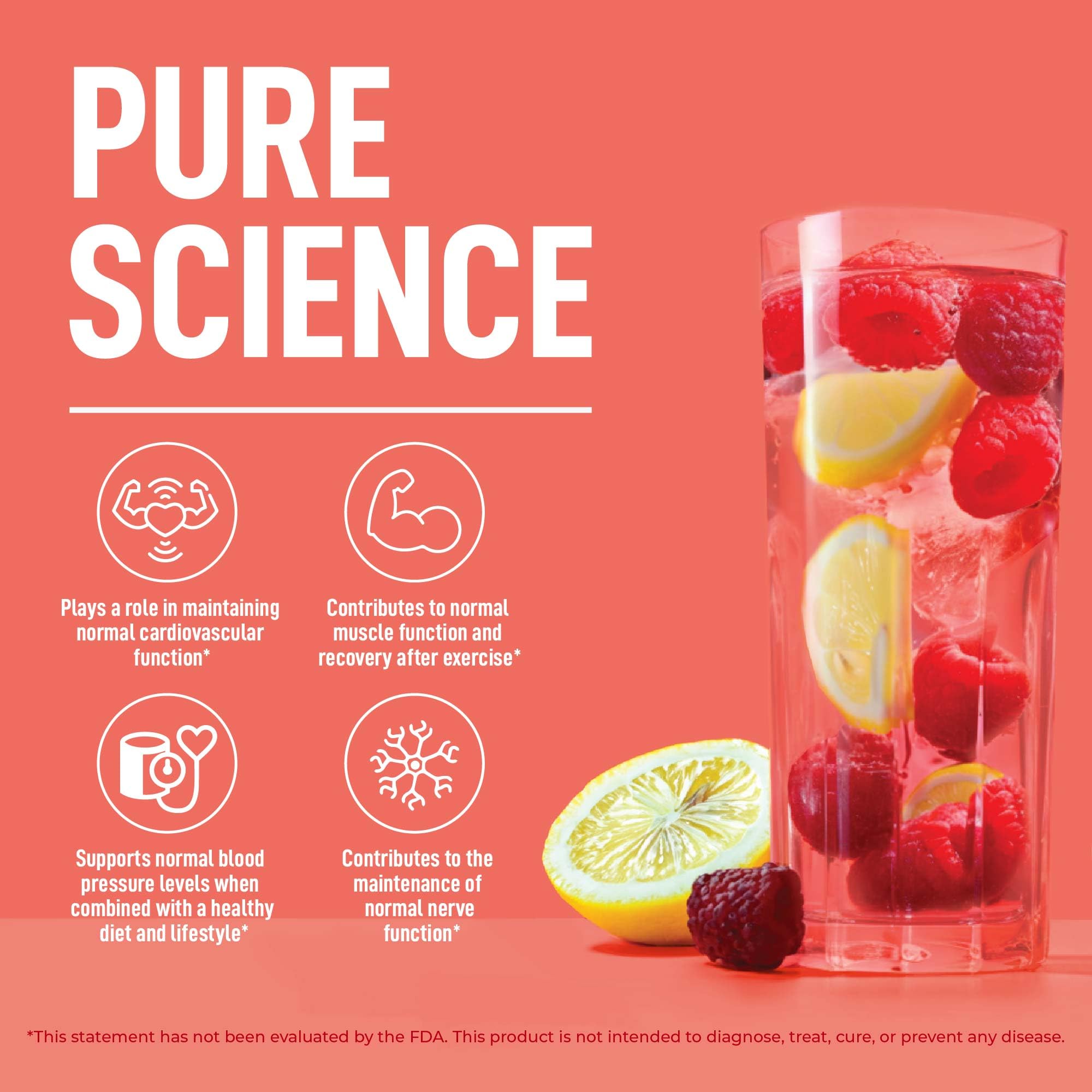 Keppi Electrolytes Powder – Raspberry Lemonade Flavor 50 Servings – No Sugar Hydration Supplement with Magnesium, Potassium, Sodium – Keto, Vegan