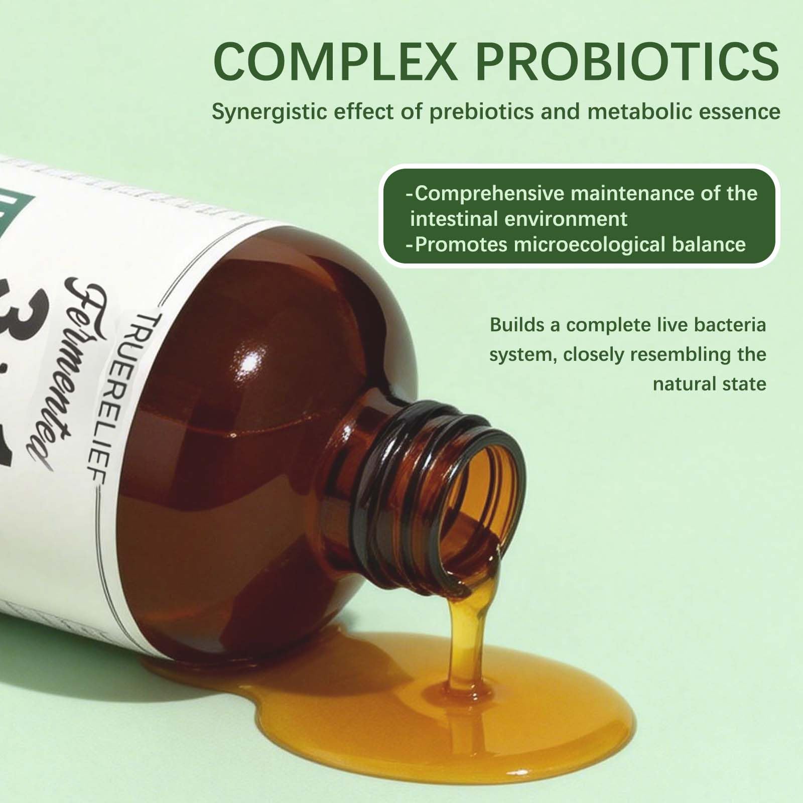 TRUERELIEF Women's Daily Probiotic + Prebiotic + Postbiotic Liquid, 3-in-1 for Gut Health, 10 Strains & 18 Fermented Herbs (1) TRUERELIEF Au supplements