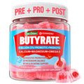 Butyrate Gummies with Probiotic + Prebiotic + Postbiotic, Omega-3 500mg,Fiber with 9 Billion CFU Probiotics, Calcium & Magnesium, Inulin,Psyllium Husk for Digestive Health,Bloating Support,Sugar Free Nextdia Au supplements
