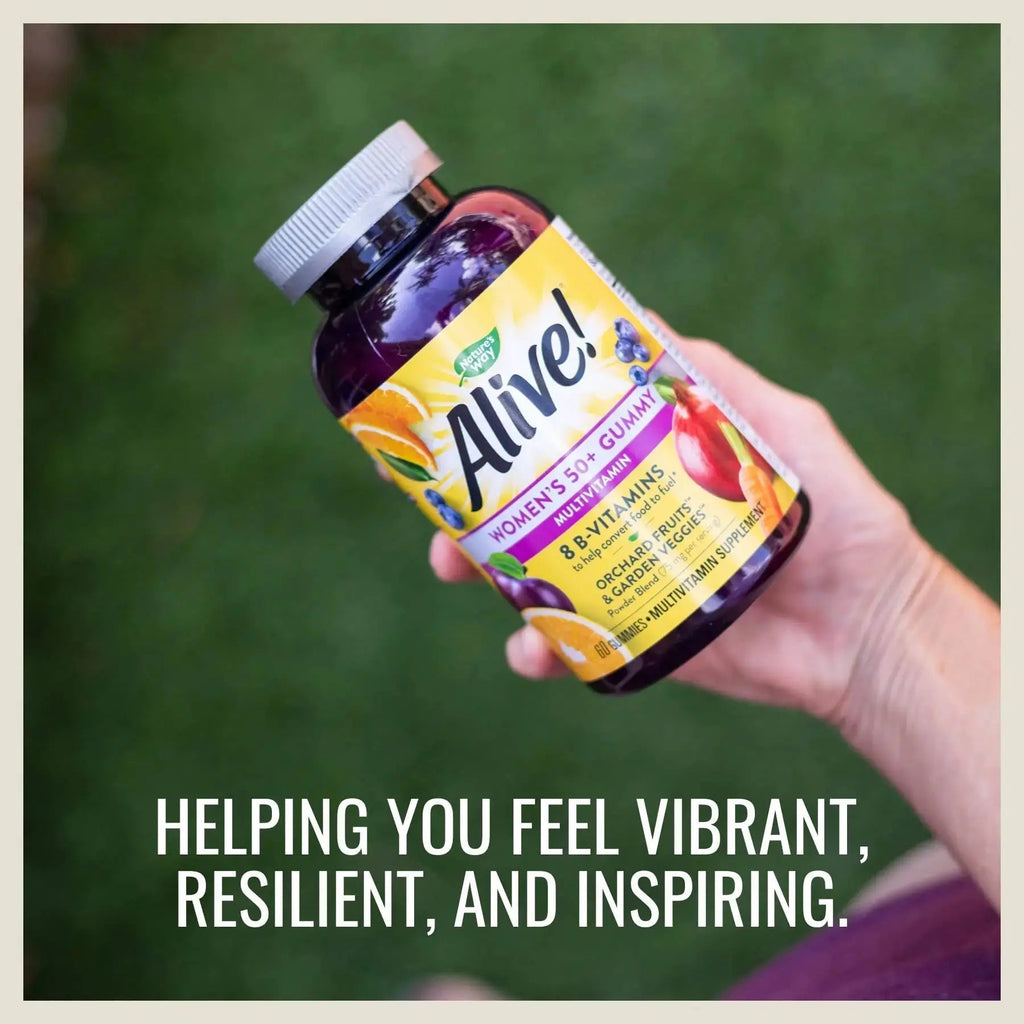 Nature's Way Alive! Women’s and Men’s 50+ Gummy Multivitamins, B-Vitamins, Delicious Flavors Nature's Way Au supplements
