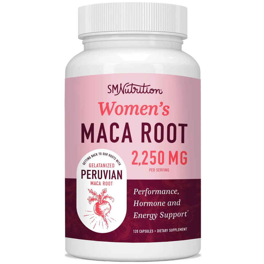 Organic Maca Root Capsules for Women | 2250MG Extra Strength | Red, Black & Yellow SMNutrition Au supplements