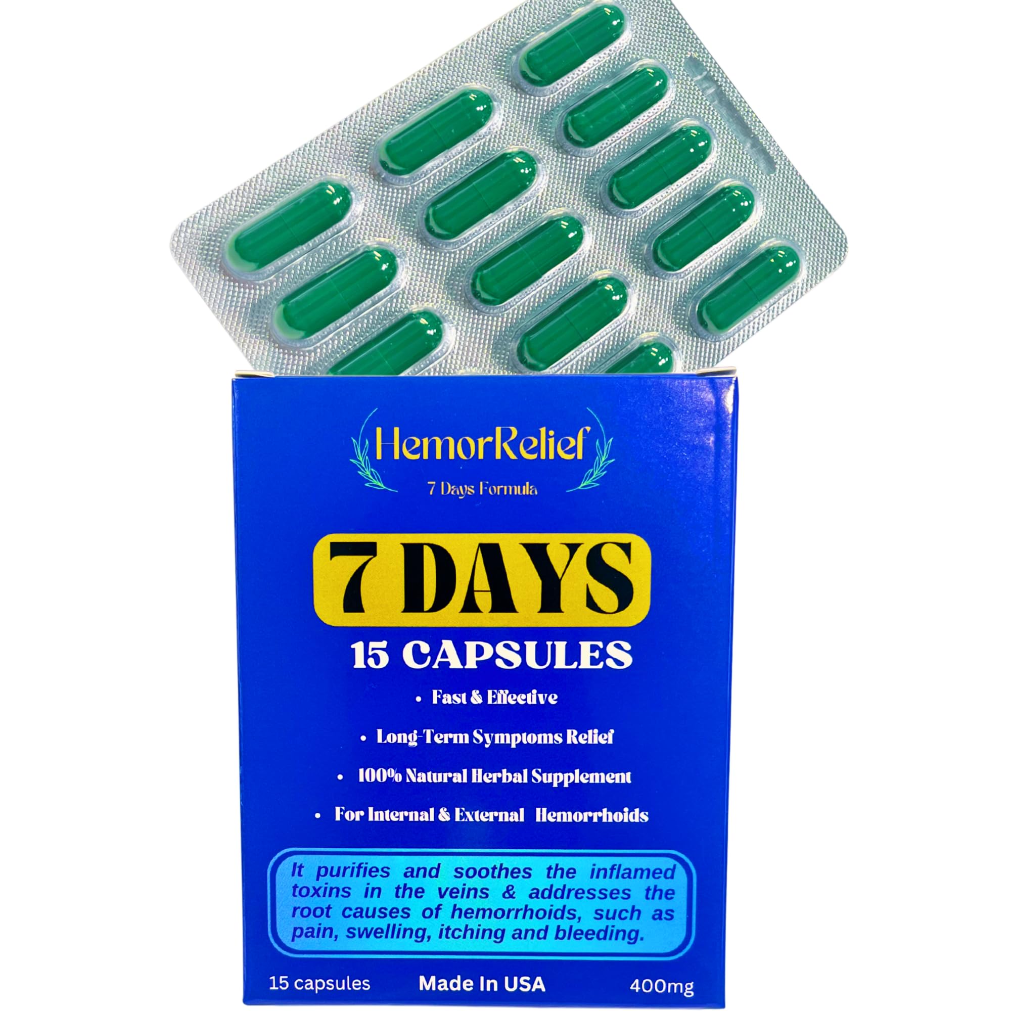 7Days Hemorrhoid Detox Formula, Works to Address The Root Causes of Hemorrhoids Provide Fast & Long-Lasting Relief - TrustMedUSA