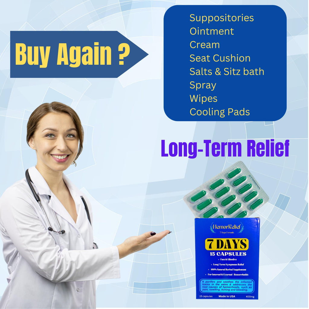 7Days Hemorrhoid Detox Formula, Works to Address The Root Causes of Hemorrhoids Provide Fast & Long-Lasting Relief - TrustMedUSA