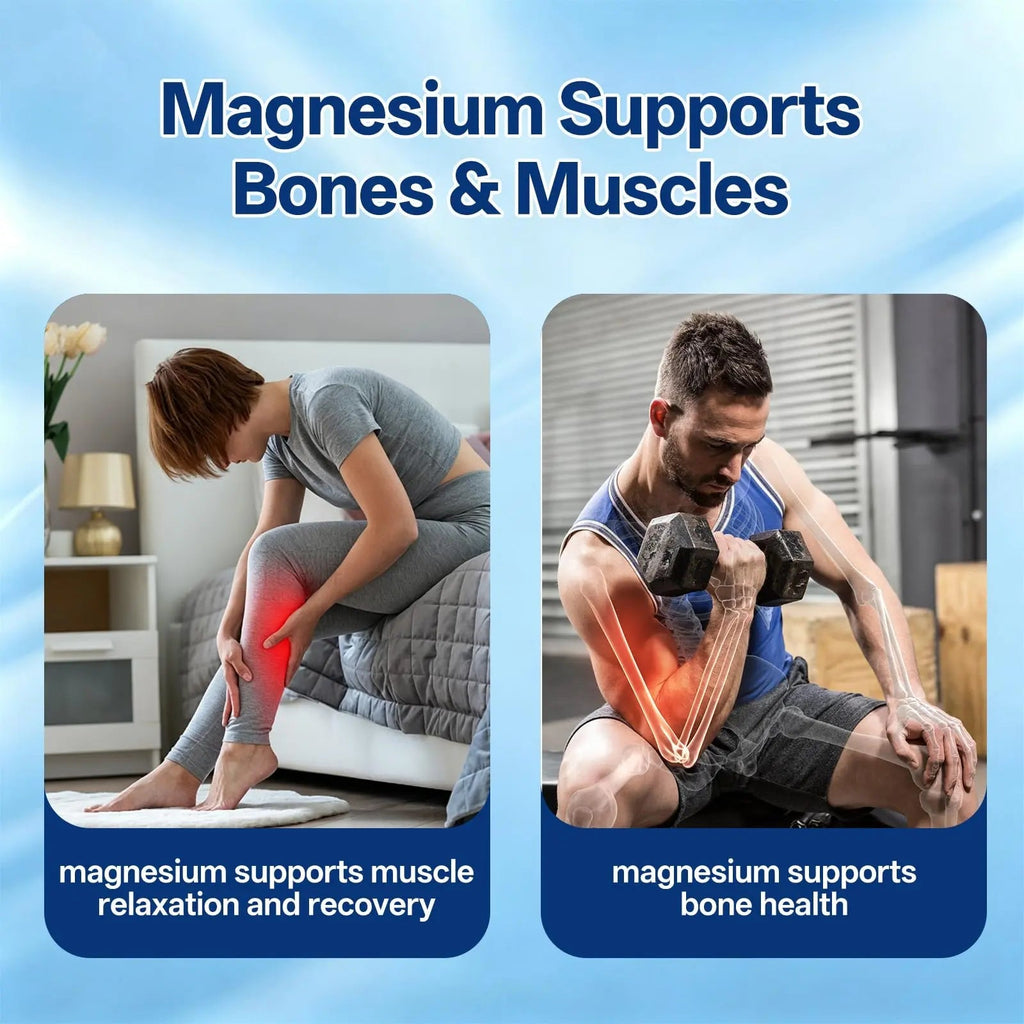 8 in 1 Magnesium Complex Capsules 1000mg for Women and Men - Highly Absorbable Magnesium Supplement Supports Muscle Relaxation Sleep & Energy | NSF Certified, GMP, Gluten Free, Vegan - TrustMedUSA