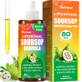 (80ML) Supplement Liquid Drops, 10 in 1 Soursop Multivitamin Drops with Leaf Extract & Sea Moss, for Cell Support & Regeneration, Immunity, Gut, Zzz, Skin & Antioxidant | 2.8 Fl Oz - 80 Days Supply - TrustMedUSA