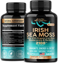 Irish Sea Moss Capsules - Made with Organic Sea Moss, Bladderwrack & Burdock Root - Made in USA - Advanced Superfood - Natural Multi Supplements Blend - Immunity & Energy Support - 90 Vegan Capsules NUTRAHARMONY Au supplements