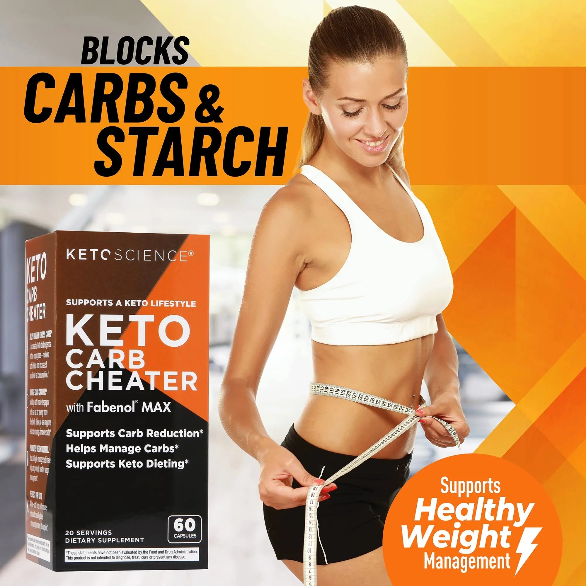 Keto Science Keto Carb Cheater, Supports Carb Reduction, Helps Manage Carbs, Supports Keto Science Au supplements