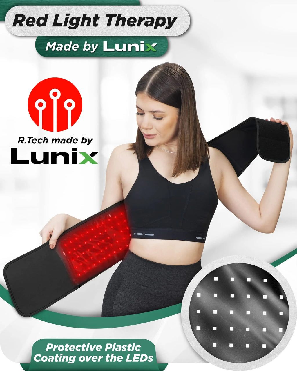 Lunix LX16 Red Light Therapy Belt, Near Infrared Light and Red Light Therapy to Improve Circulation Lunix Au supplements