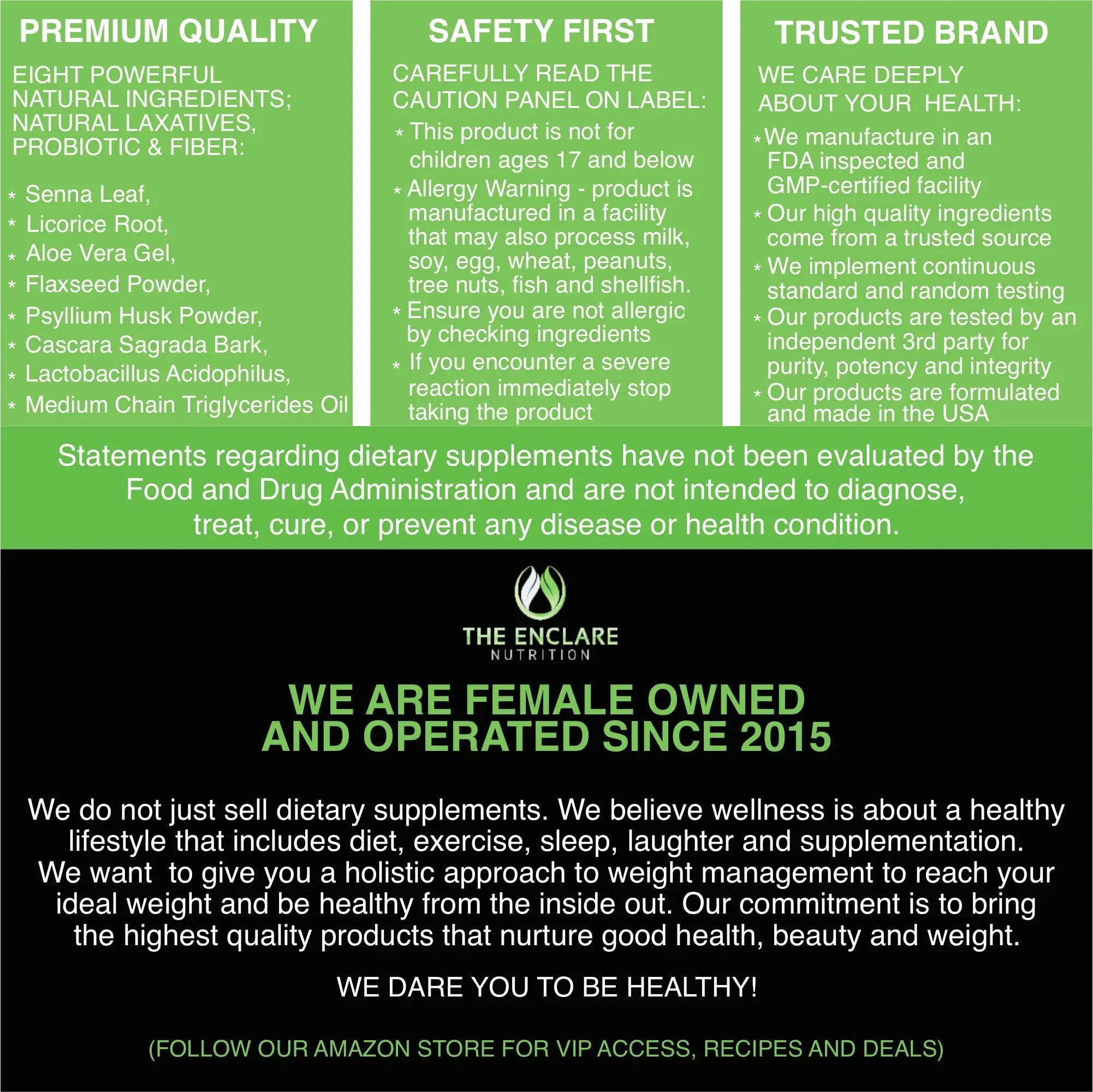 Colon Cleanse Fast-Acting Colon Cleanser Detox. Healthy Bowel Movement THE ENCLARE NUTRITION Au supplements