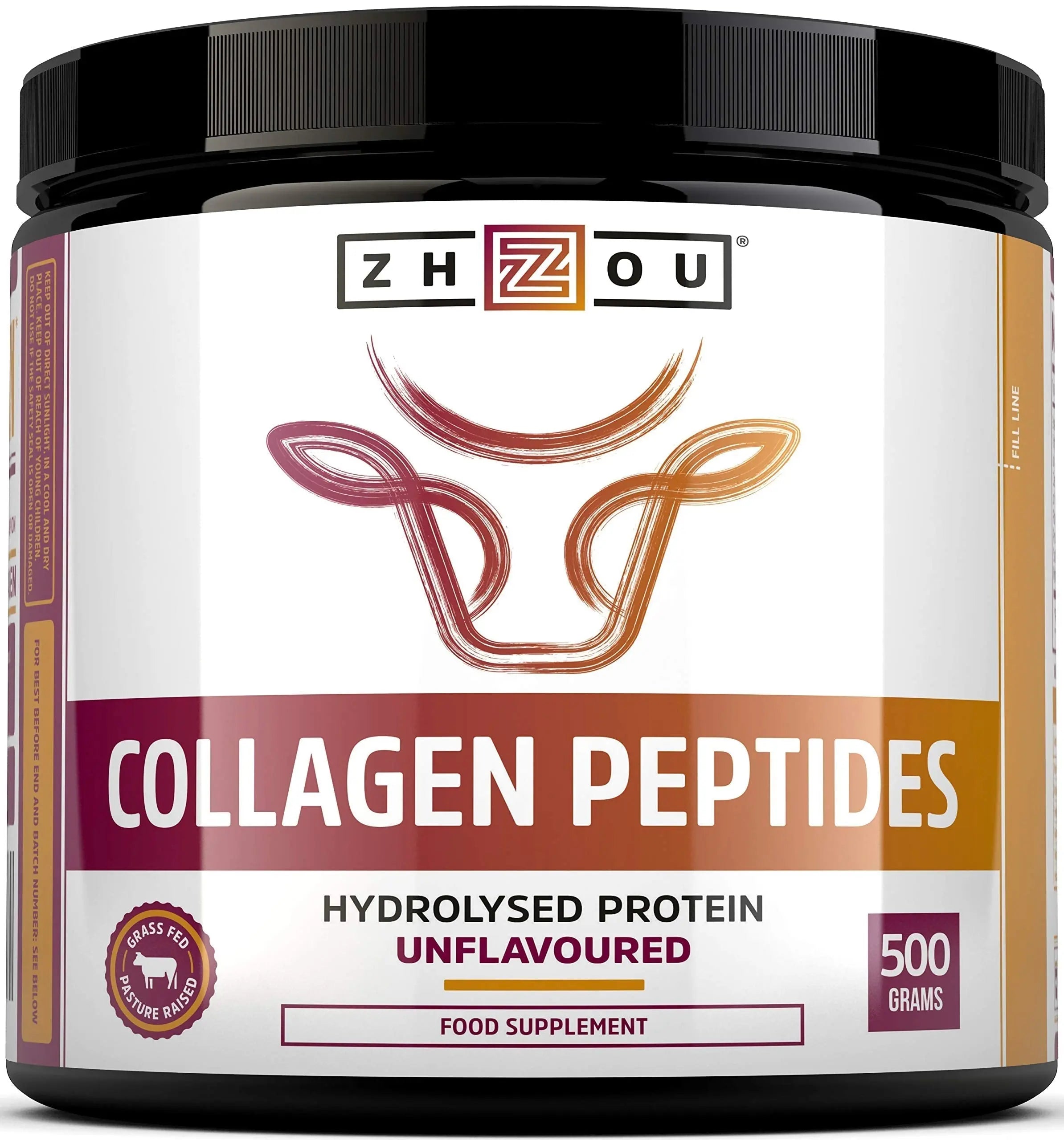 Collagen Powder 500g - Hydrolysed Collagen Peptides Powder - High Protein Bovine Collagen Supplement Nu U Nutrition Au supplements