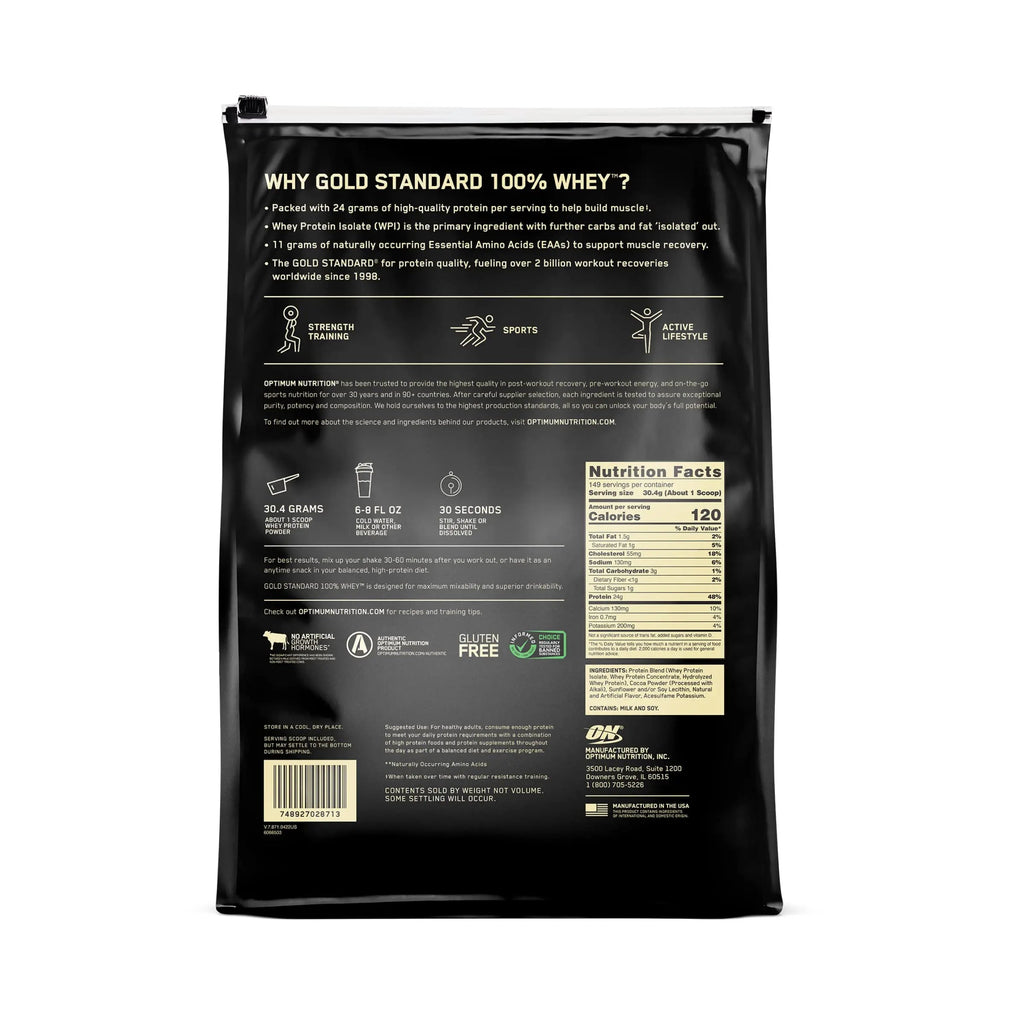 Optimum Nutrition Gold Standard 100% Whey Muscle Building and Recovery Protein Powder Optimum Nutrition Au supplements