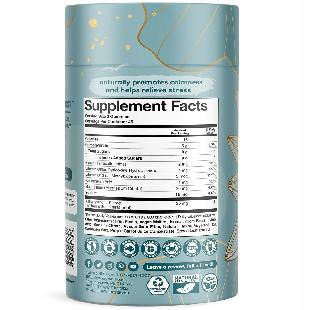 Nutracelle NUTRAMIN Mood Boost Multivitamin Gummy - Delicious & Yummy Anti-Stress Nutracelle Au supplements