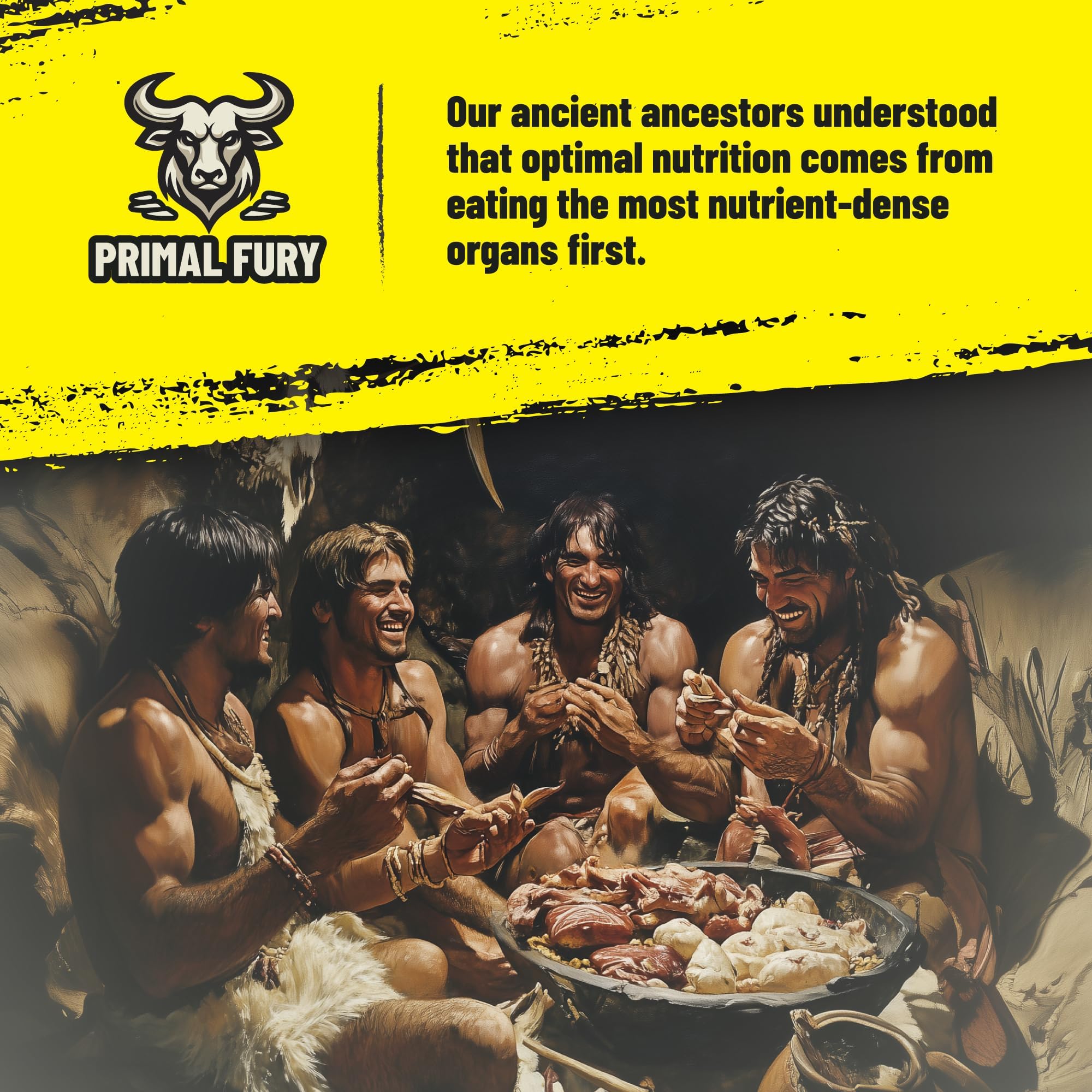 Grass Fed Beef Organ Supplement for Men - Male Optimization Pills - 6 Vital Beef Organs to Drive Prostate Health & Peak Performance, Made in USA, 90 Capsules (2 Pack) PRIMAL FURY Au supplements