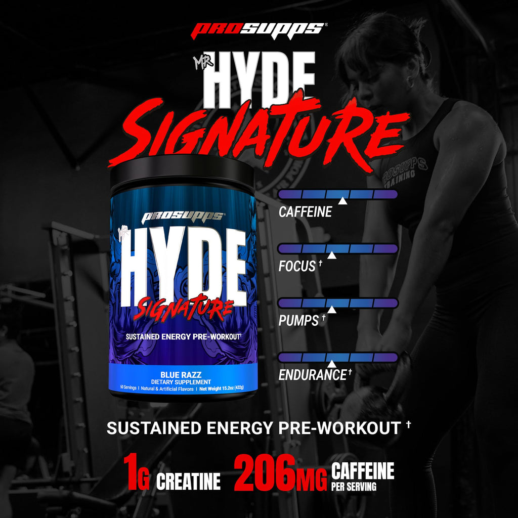 ProSupps Mr. Hyde Signature Pre Workout Powder with Creatine, Beta Alanine & Caffeine - Performance, Energy & Endurance - Clean Fitness & Gym Supplements