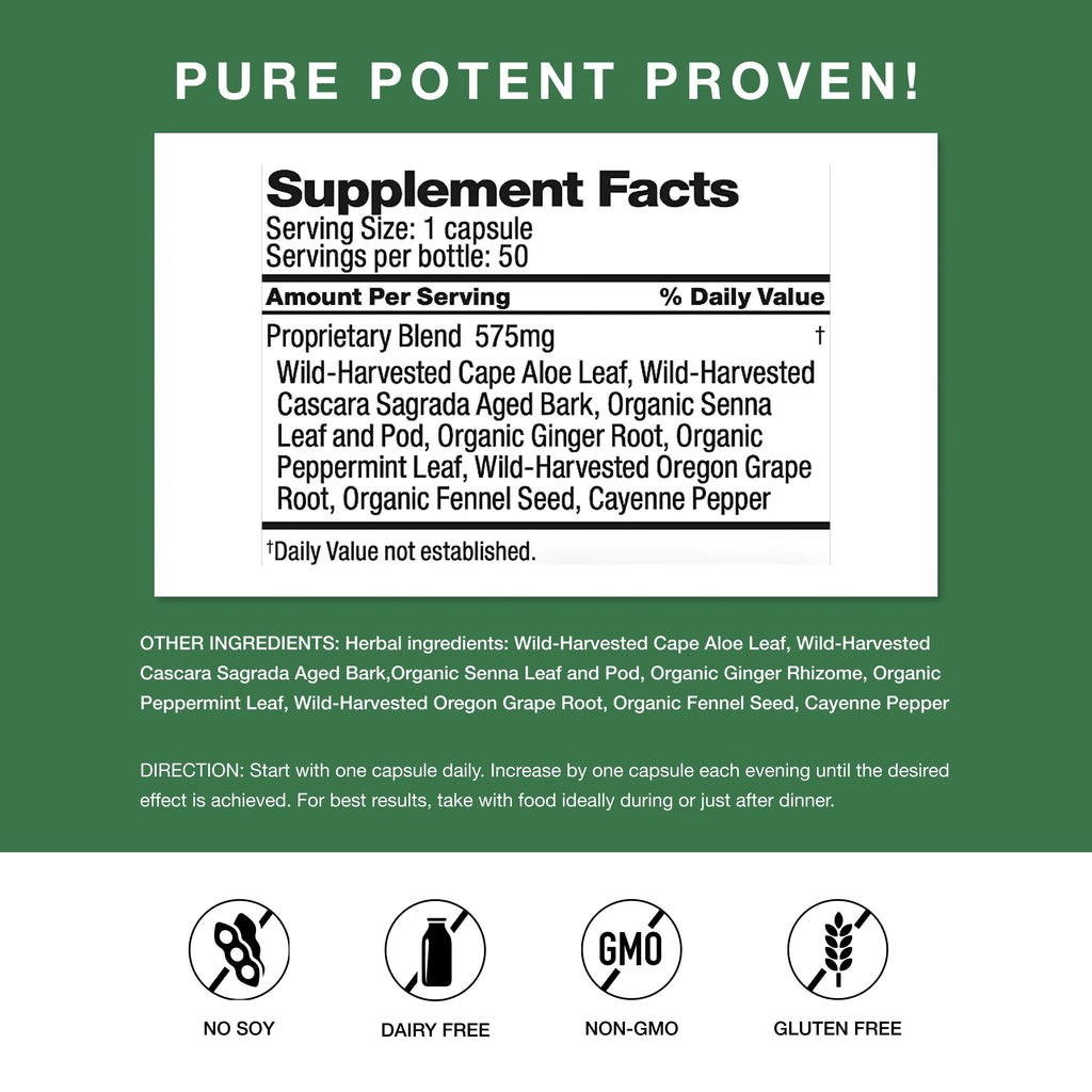 Simply Herbs Easy Go Bowel Mover - Adult Cleansing Supplement for Colon Health Support - Bowel Movement Aid - Stool Softener - Daily-Use Laxative - Plant-Based Ingredients - Vegan - 50 Count Dr. Schulze's Au supplements