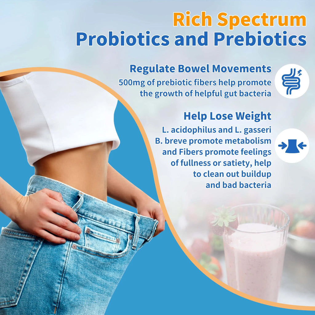 ZEBORA Probiotics for Women, Men and Kids, Prebiotics and Probiotics Powder ZEBORA Au supplements