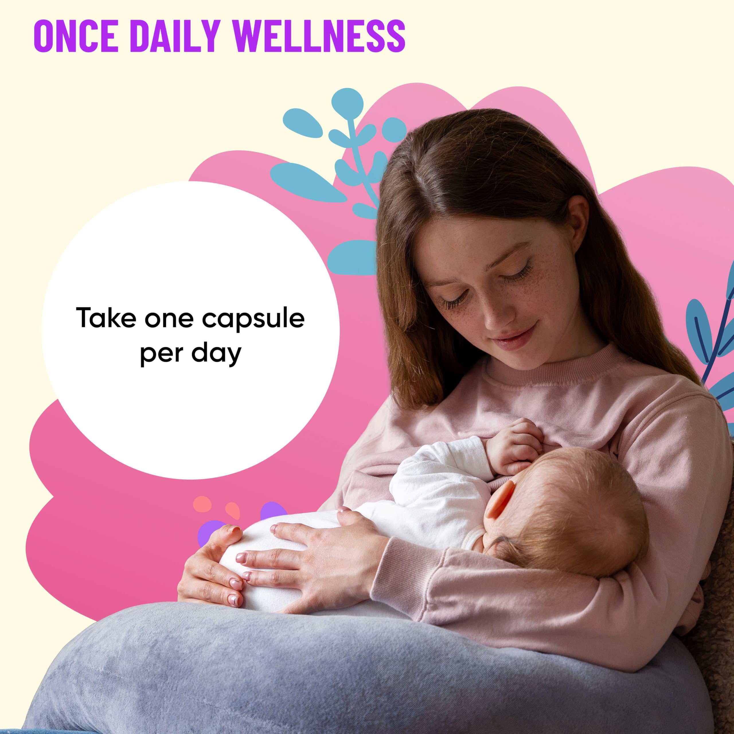 Mama's Select Postnatal Vitamins – Boosts Hair Recovery, Milk Supply, & Wellness – Allergen-Free, Vegan, MTHFR Friendly, Methylated Folate & B Vitamins,