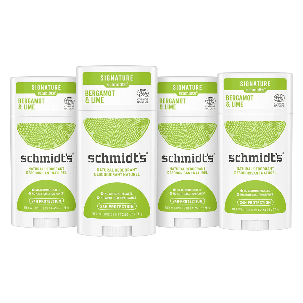 Schmidt's Aluminum Free Natural Deodorant For Women and Men, Bergamot & Lime Schmidt's Au supplements