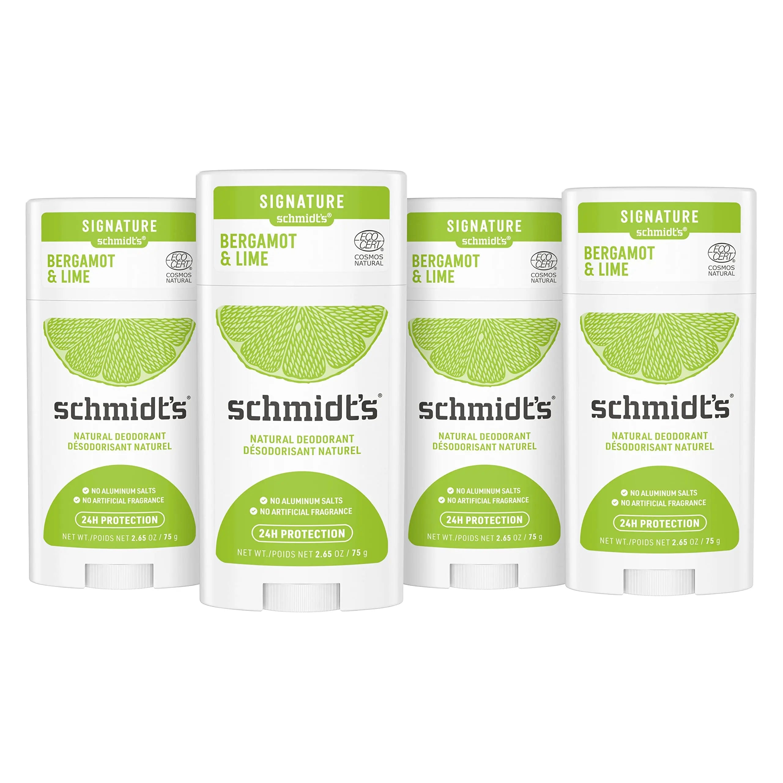 Schmidt's Aluminum Free Natural Deodorant For Women and Men, Bergamot & Lime Schmidt's Au supplements