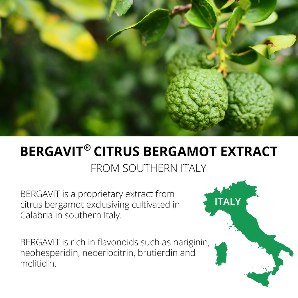 UpNourish BERGAVIT Citrus Bergamot Cholesterol Supplement - Italian Citrus Bergamot Extract 550mg for Women and Men 90 Vegan Capsules