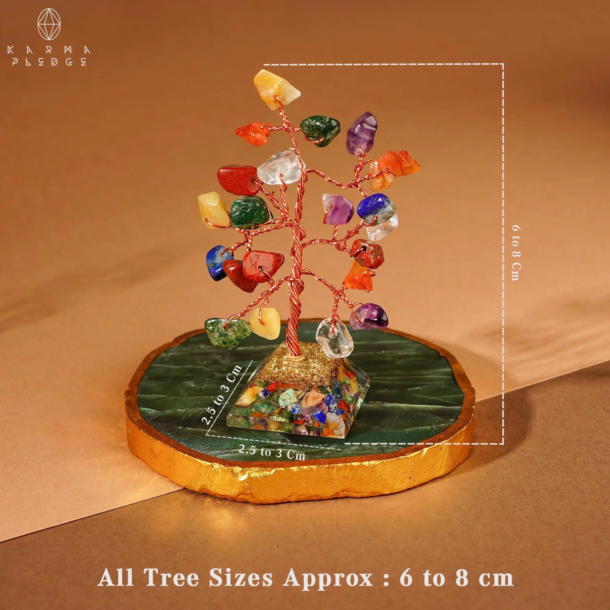 Crystal Tree Tree of Life 7 Chakra Healing Crystals & Stones for Positive Energy, Good Luck Gifts KARMAPLEDGE Au supplements