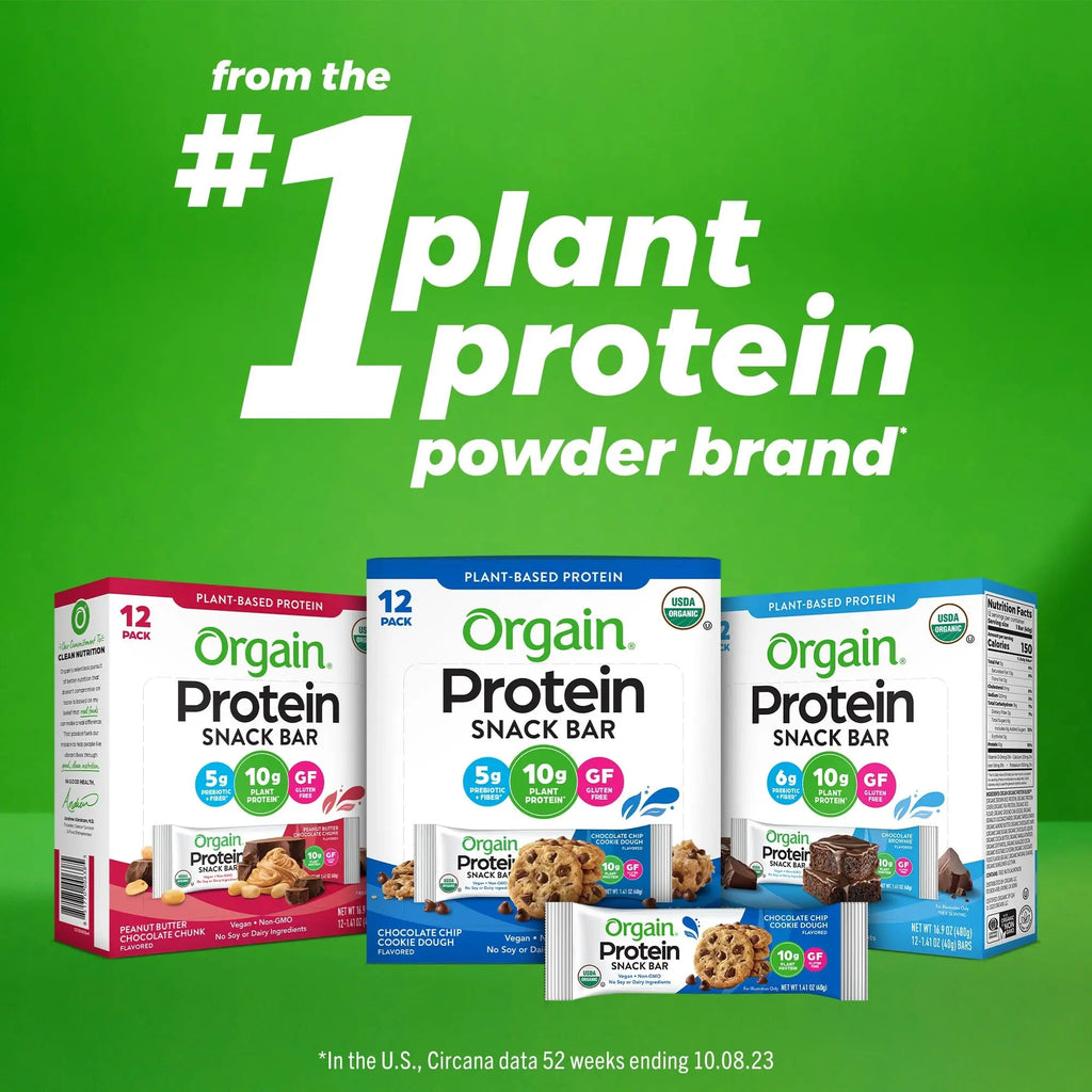 Orgain Organic Vegan Protein Bars, Smores - 10g Plant Based Protein, Gluten Free Snack Orgain Au supplements