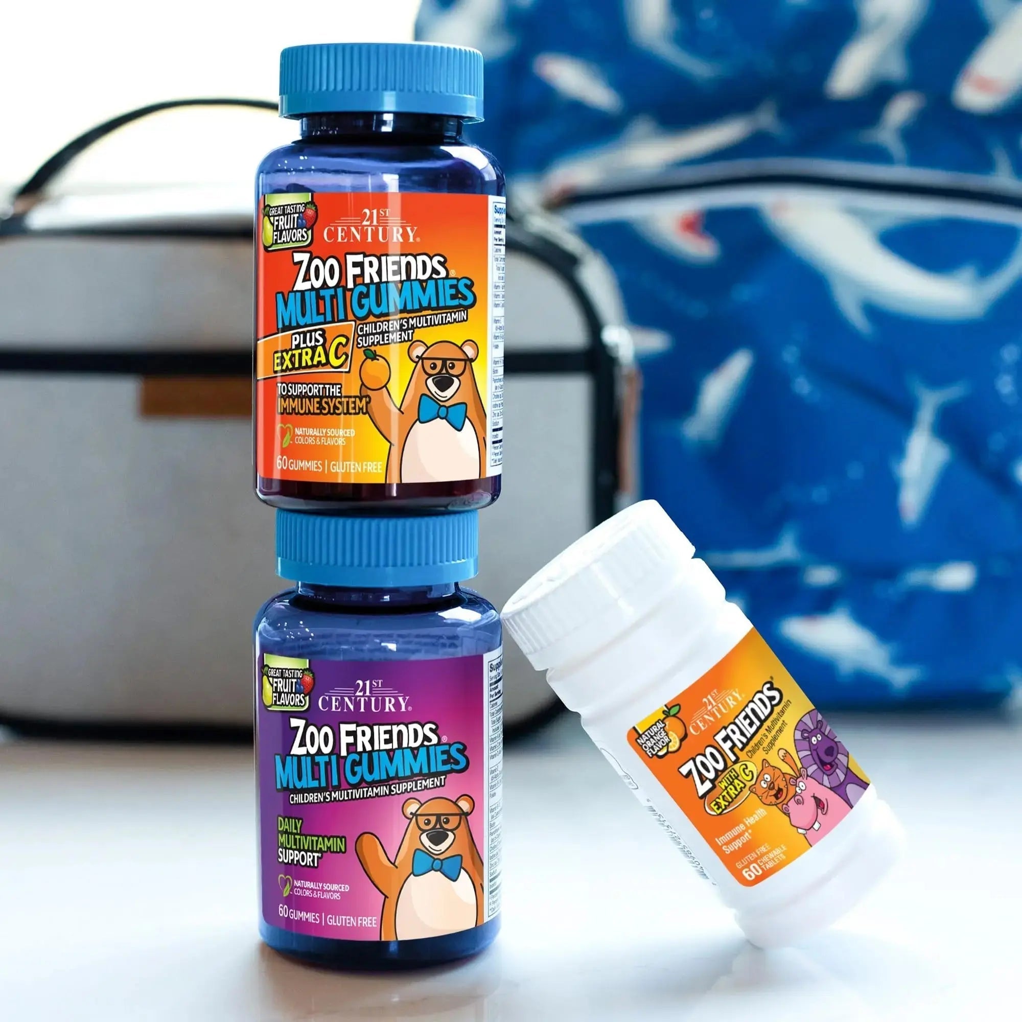 21st Century Zoo Friends with Extra C Chewable Tablets, 60 Count 21st Century Au supplements