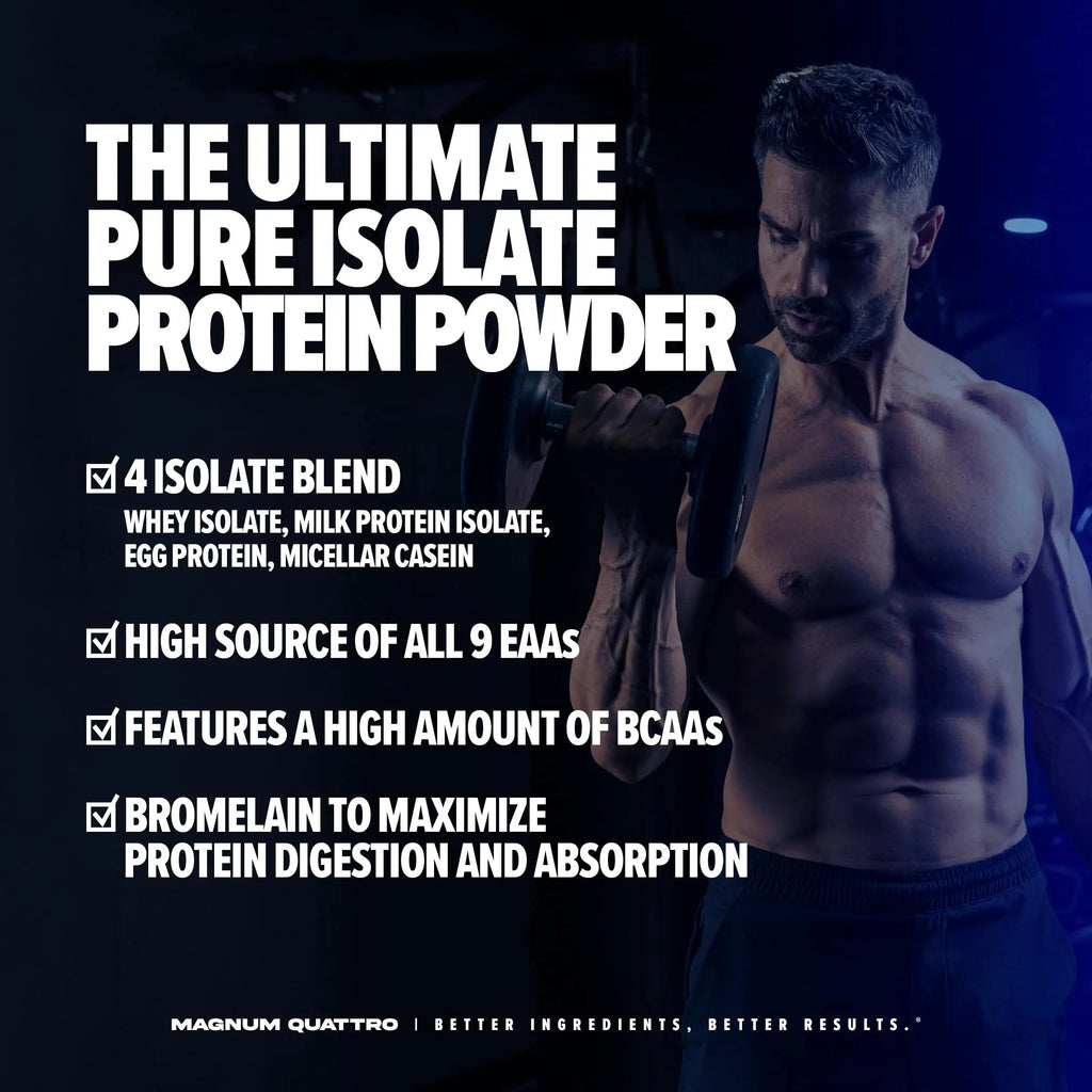 Magnum Nutraceuticals Quattro -, Peanut Butter Cups, 2LB - May Support Muscle Growth QUATTRO Au supplements