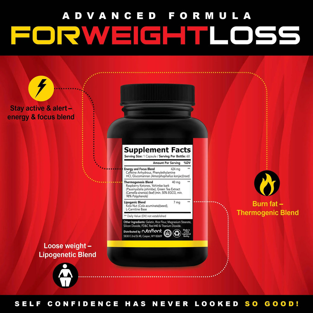 Nutriment Quick Ten - Best Weight Loss Pills - Natural Metabolism Booster Nutriment Au supplements