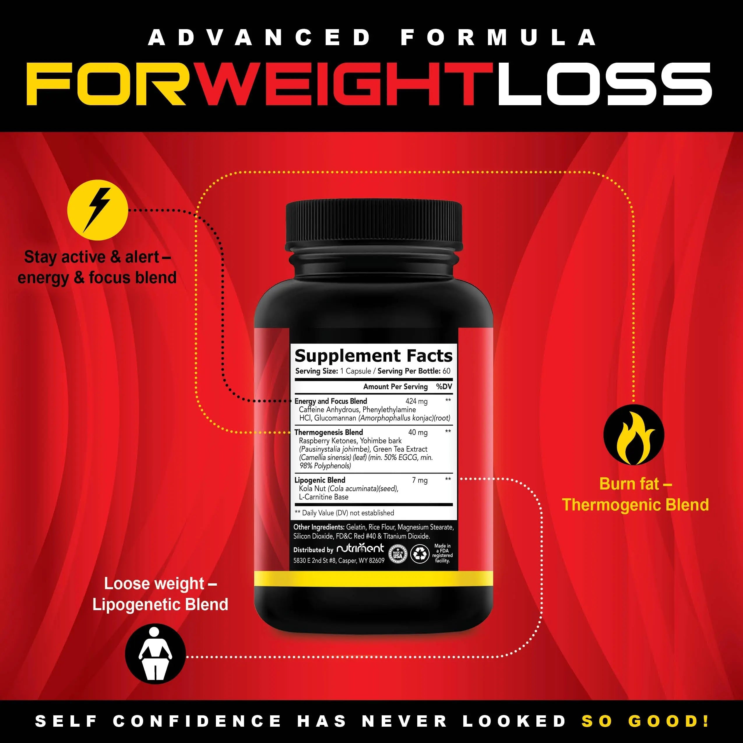 Nutriment Quick Ten - Best Weight Loss Pills - Natural Metabolism Booster Nutriment Au supplements