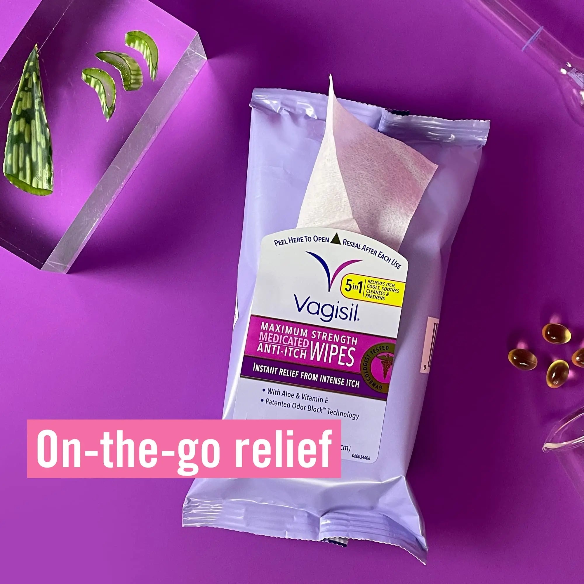 Vagisil Wipes, Anti-Itch Medicated Feminine Vaginal Wipes, Maximum Strength, Instant Relief, 20 Wipes Vagisil Au supplements