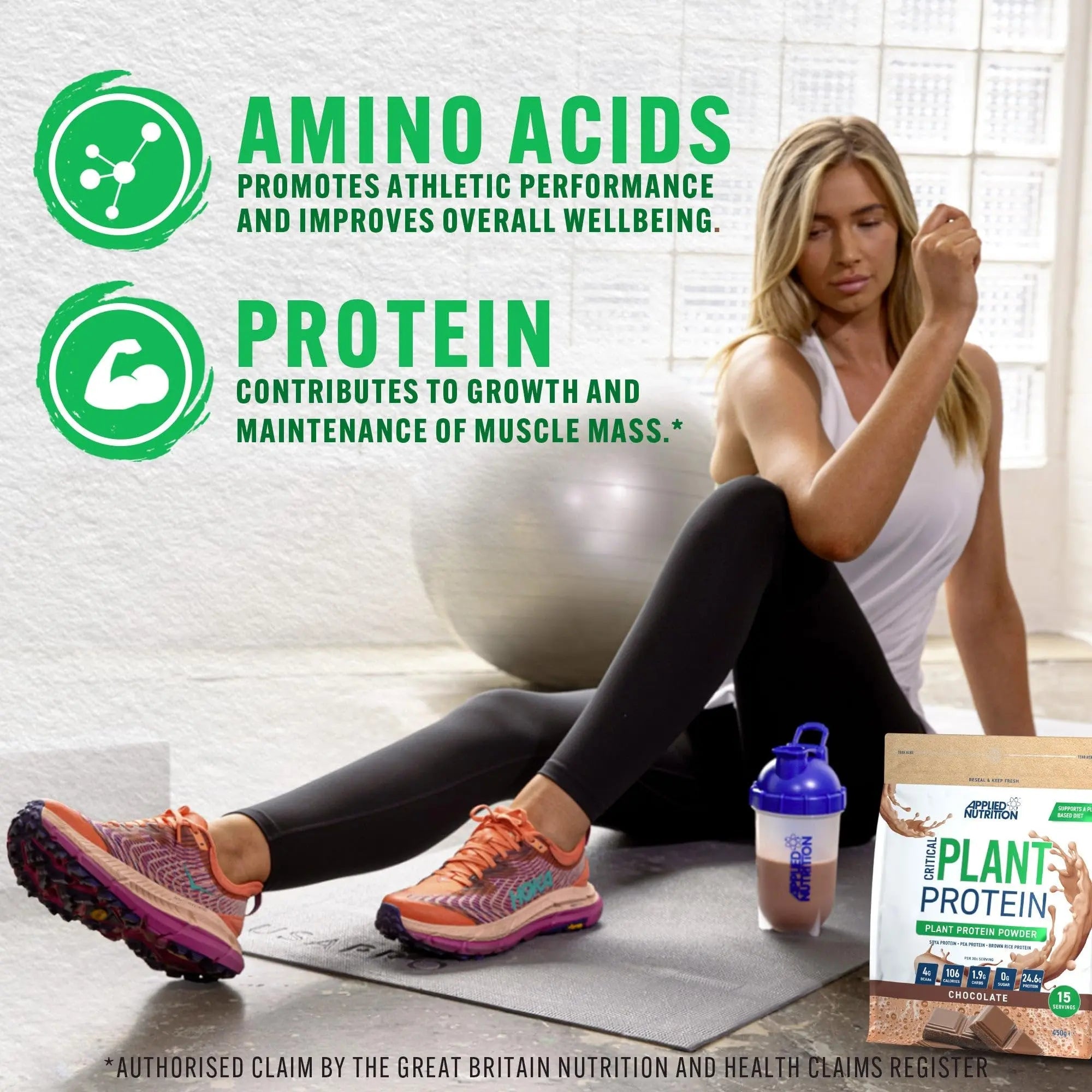 Applied Nutrition Plant Protein Powder – Critical Plant Vegan Protein Shake with SOYA, Pea, Brown Rice Proteins Applied Nutrition Au supplements