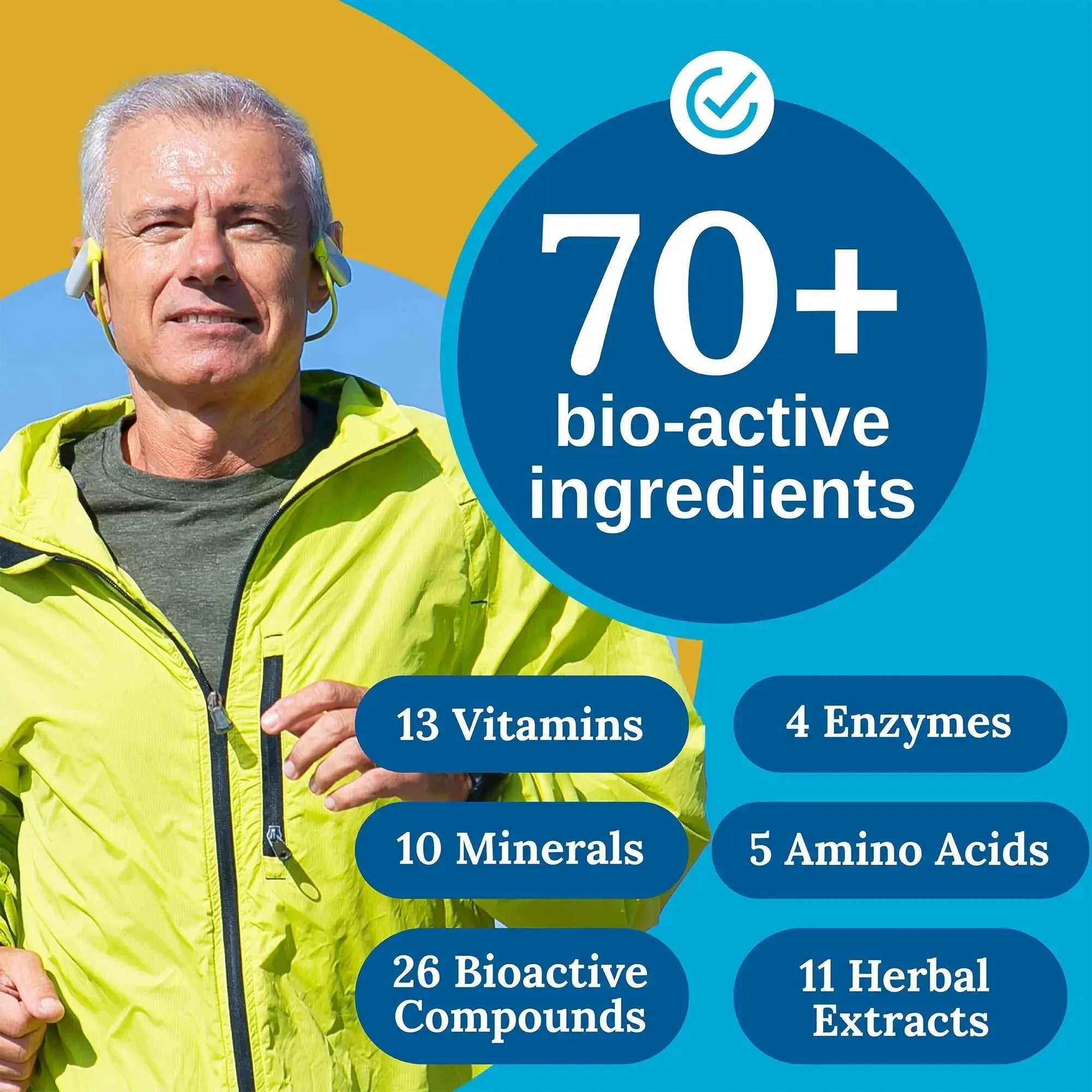 Xtendlife Total Balance Men’s Multivitamin for Immune, Heart, Digestive & Cellular Health - Daily Support Xtendlife Au supplements
